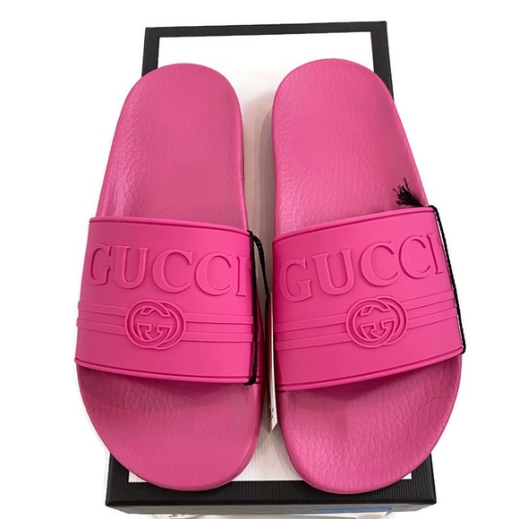 gucci slides pink womens